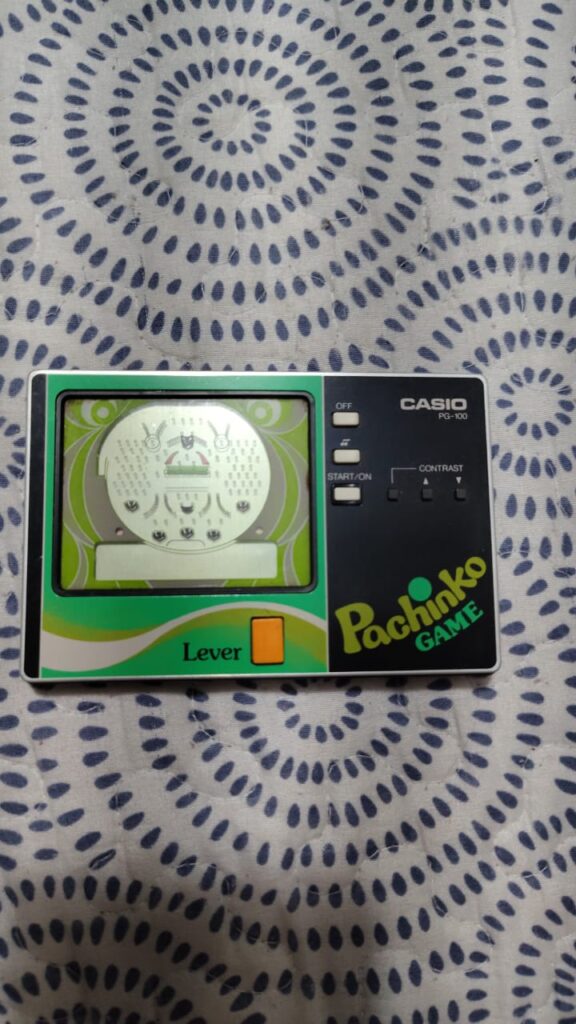 Casio PG-100 Pachinko Game — Brinquedo Eletrônico Raro dos Anos 80