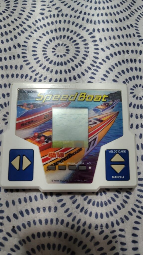 Speed Boat Tiger Eletrônics — Brinquedo Raro Vintage Brasil Anos 80