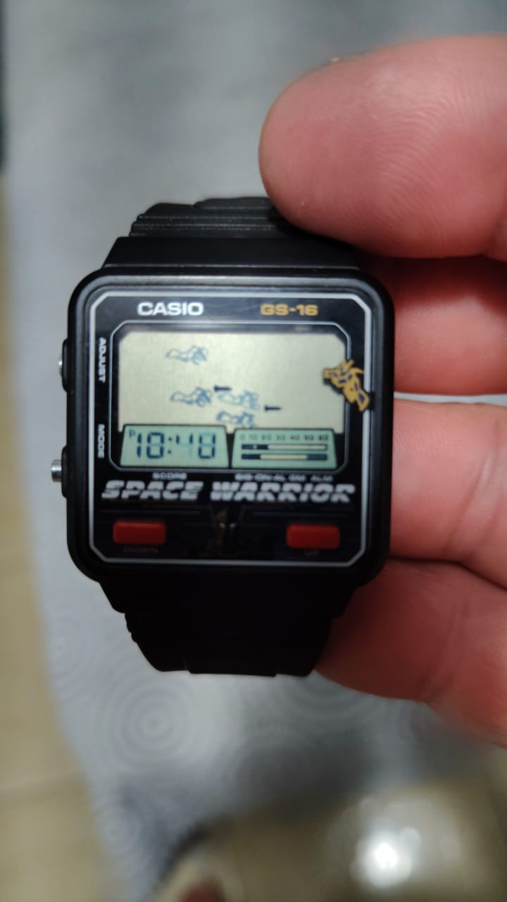 Casio GS-16 Space Warrior — Relógio Digital Vintage Raro