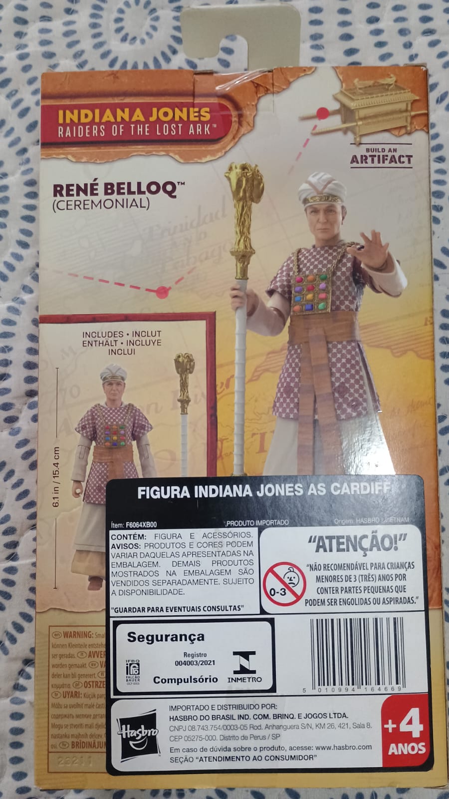 Boneco Indiana Jones René Belloq Raro — Hasbro Colecionável