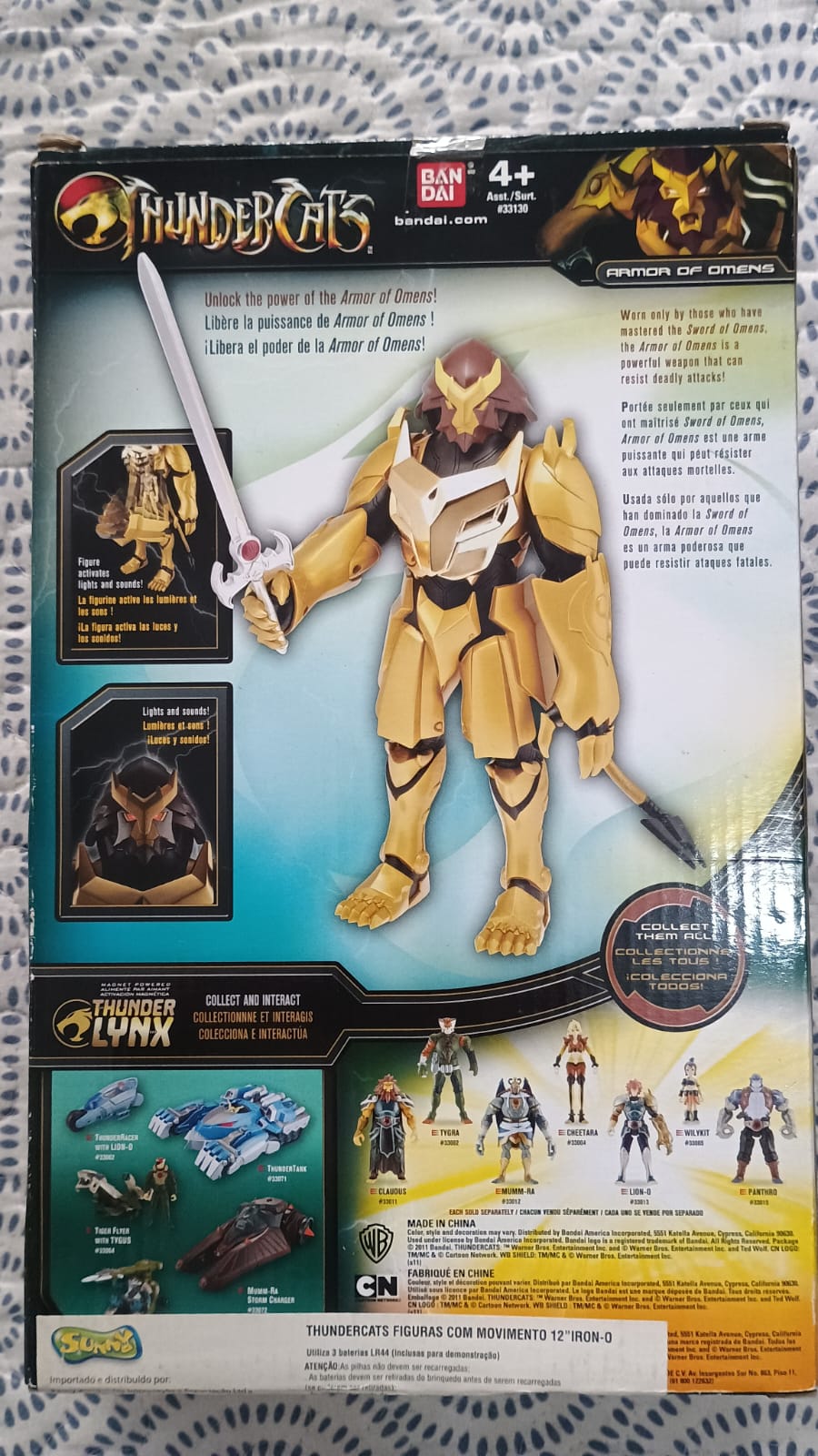 Thundercats Armor of Omens com Lion-O Bandai — Raro