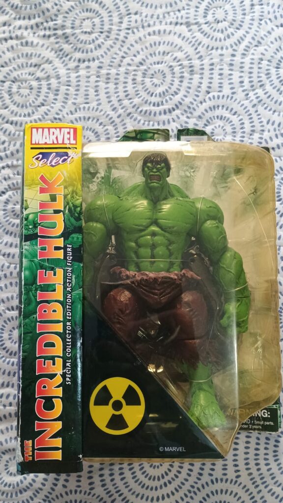 Marvel Select Incredible Hulk — Boneco Colecionável Vintage Raro