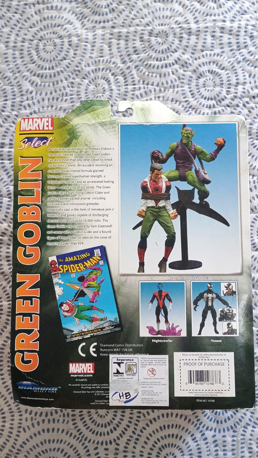 Green Goblin Marvel Select — Boneco Raro Vintage