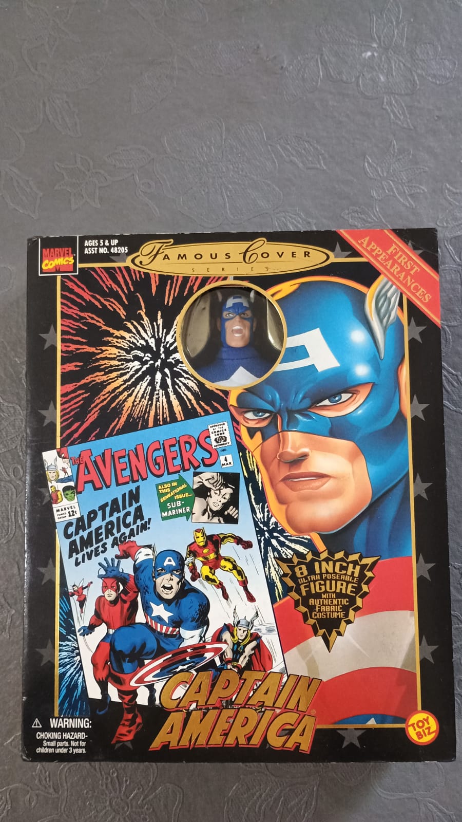 Capitão América Famous Covers Toy Biz de 1998 - vista principal