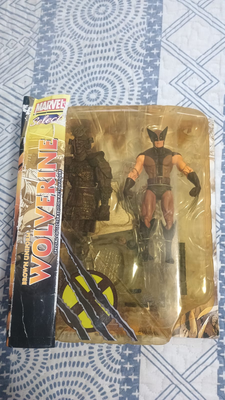 Wolverine Uniforme Marrom Marvel Select com Samurai - vista principal
