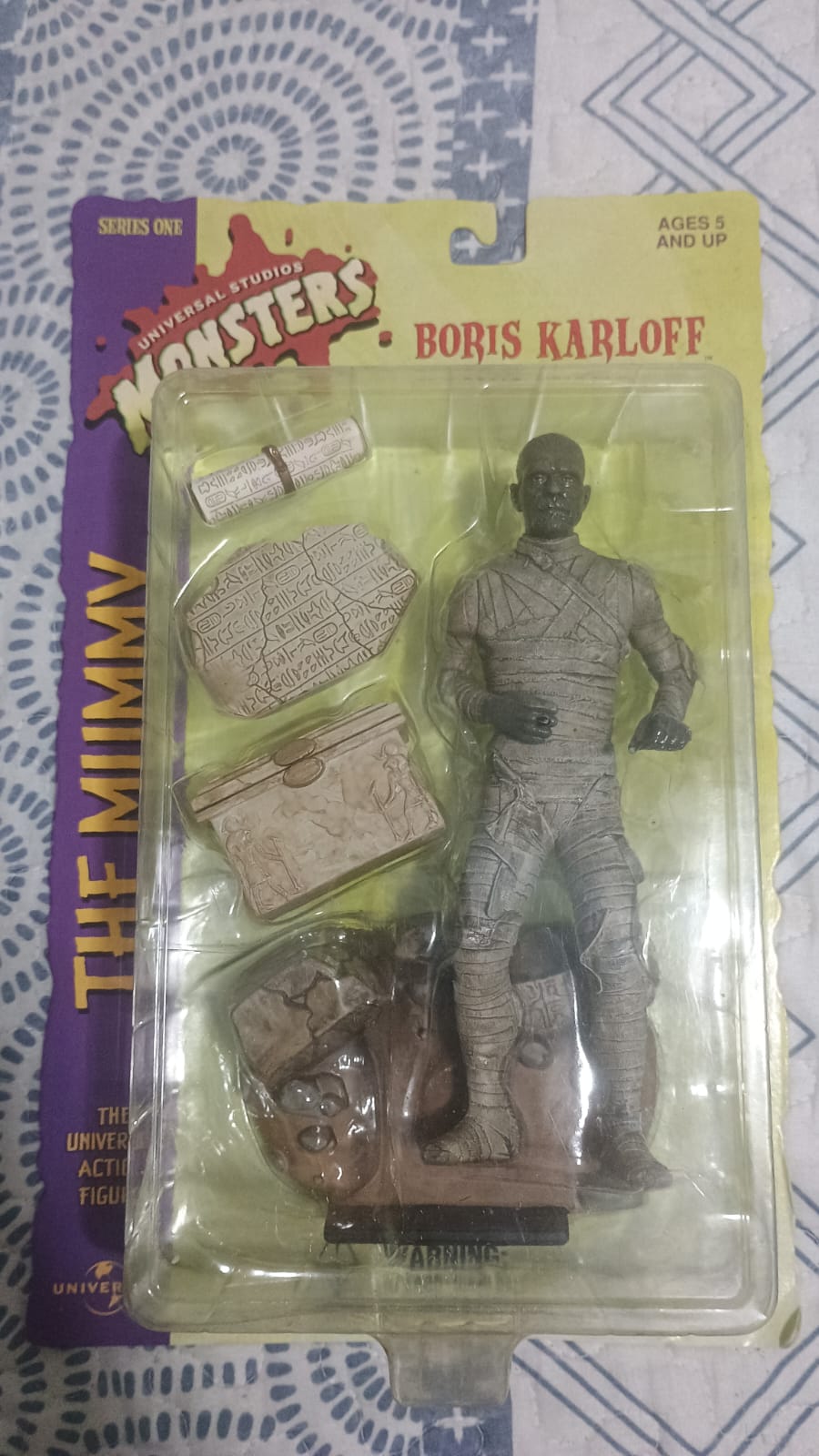 A Múmia Boris Karloff Universal Monsters Sideshow — Rara - vista frontal